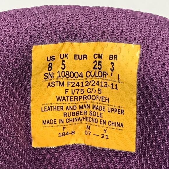 Skechers Womens McColl Composite Toe Waterproof Work Boots Gray Black Purple 8 - Picture 2 of 16